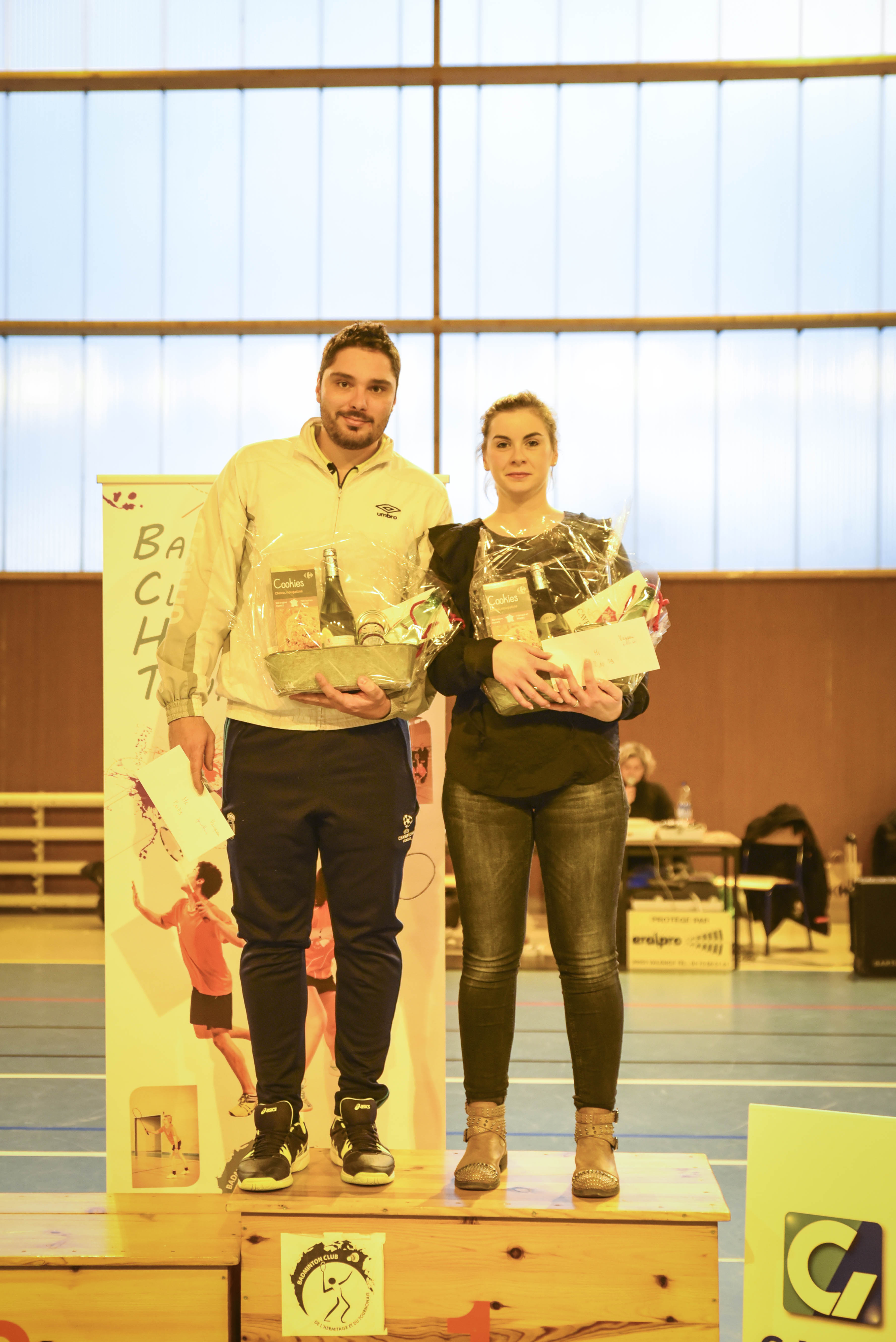 20171203 Eloise Edeline et Jonathan Balmon vainqueur en double mixte à Tournon